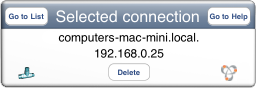 VNC Pocket Office info & action bar